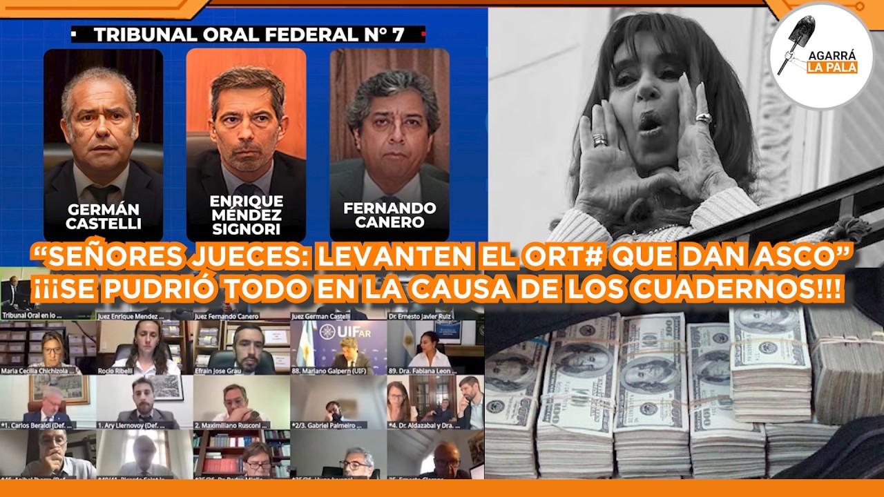 A LOS JUECES DE LA CAUSA CUADERNOS SE LES PUDRE TODO POR MEGA-ESCÁNDALO: 