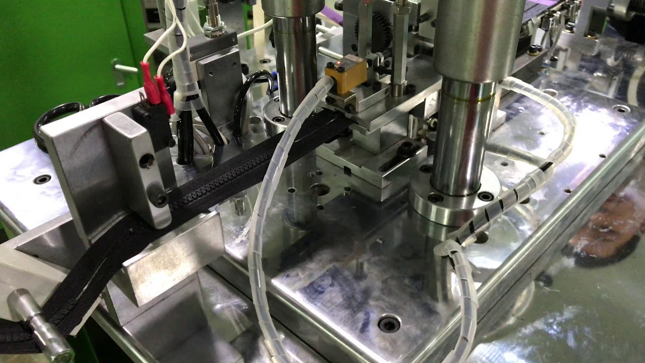 plastic zipper tape welding machine YouTube