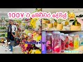 100 කඩේ රවුමක් යමු 🛍️| මල් පැල හිටවන ආසාවත් හරි🥹 | daiso in japan 🇯🇵| life in japan🍃 #japan #vlog