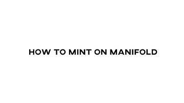 FaddOnTeach: How to mint on Manifold