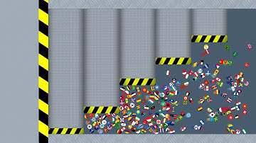 Shutter Crush - Marble Race Countries in Algodoo