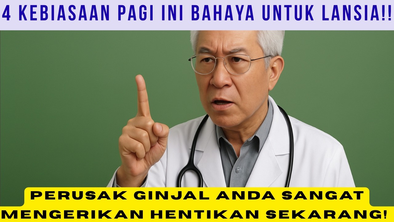 Wajib Tahu! 4 Kebiasaan Pagi Penghancur Ginjal Lansia yang Jarang Disadari