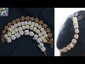 DIY/Pearls & thread hair accessory /Moti veni / moti gajra