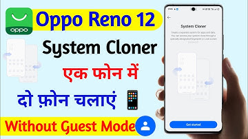 oppo reno 12 turn on system cloner setting | system cloner setting in oppo reno 12 | oppo