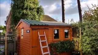 How to fit a metal panelled roof to a wooden shed