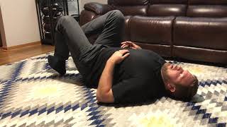 Dead Bug Abdominal Exercise with a Heel Slide for Pelvic Stability