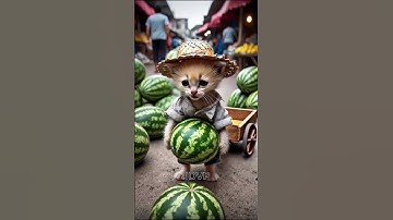 Chú mèo con tội nghiệp bị bạn bè chế giễu vì chơi đồ chơi xe máy cũ ở bãi rác #JDVP909