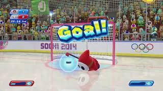 Mario & Sonic At The Sochi 2014 Olympic Winter Games - Ice Hockey Team Mario Superstars