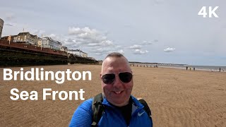 BRIDLINGTON Sea Front  A walking tour in 4k  April 2024