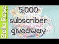 *CLOSED* 5,000 Subscriber Giveaway!!!!!!!!! Art &amp; Paper Craft Supplies