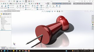 ☑️Solidworks Push Pin design | How to make a pish pin in Solidworks #solidworks ☑️Solidworks Push Pin design | How to make a pish pin in Solidworks #solidworks