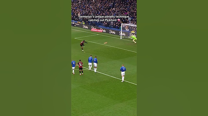 Antoine semenyo unique penalty vs Everton #premierleague #facup #semenyo