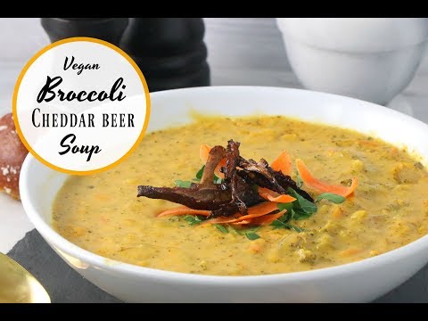 Vegan Broccoli Beer Cheese Soup