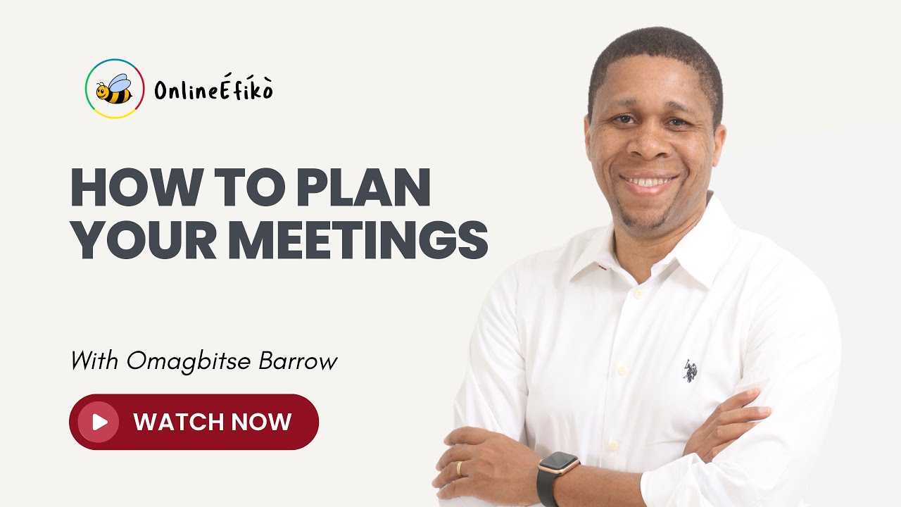 How To Plan Your Meetings