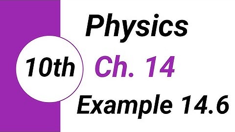 10th Class Physics Chapter 14 | Exercise Example No 14.6 | Class 10 Physics Chapter 5#unit5 #class10
