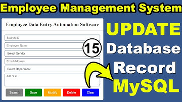 How to edit Update data in Database using PHP MYSQL | PHP Tutorial for beginners | PHP CRUD | Form