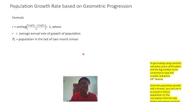 Video 7   Population Forecasting Methods