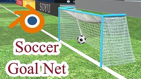 Create football goal , Soccer Goal net , football goal net modeling in Blender / Blender tutorial