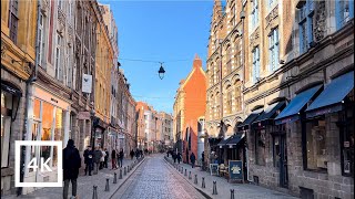 🇫🇷 France • sunny winter morning walk in LILLE 👟 [4K] Old Town, alleys, city sounds, relaxing