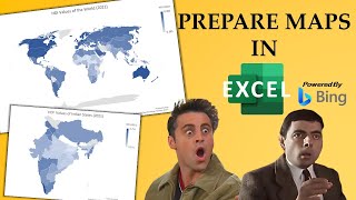 How to prepare Map Charts in Excel | Microsoft Bing Problem with India Boundary? screenshot 4