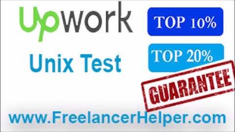 Pass Upwork Unix Test answers-TOP 10%
