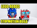 Unboxing & Stop Motion Build – LEGO 40803 Optimus Prime Robot & Vehicle