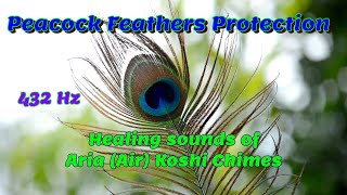 ARIA Koshi Chimes in the Element of Air with Peacock Feathers Protection 🪶🦚🪶 Healing Sounds 432 Hz screenshot 5