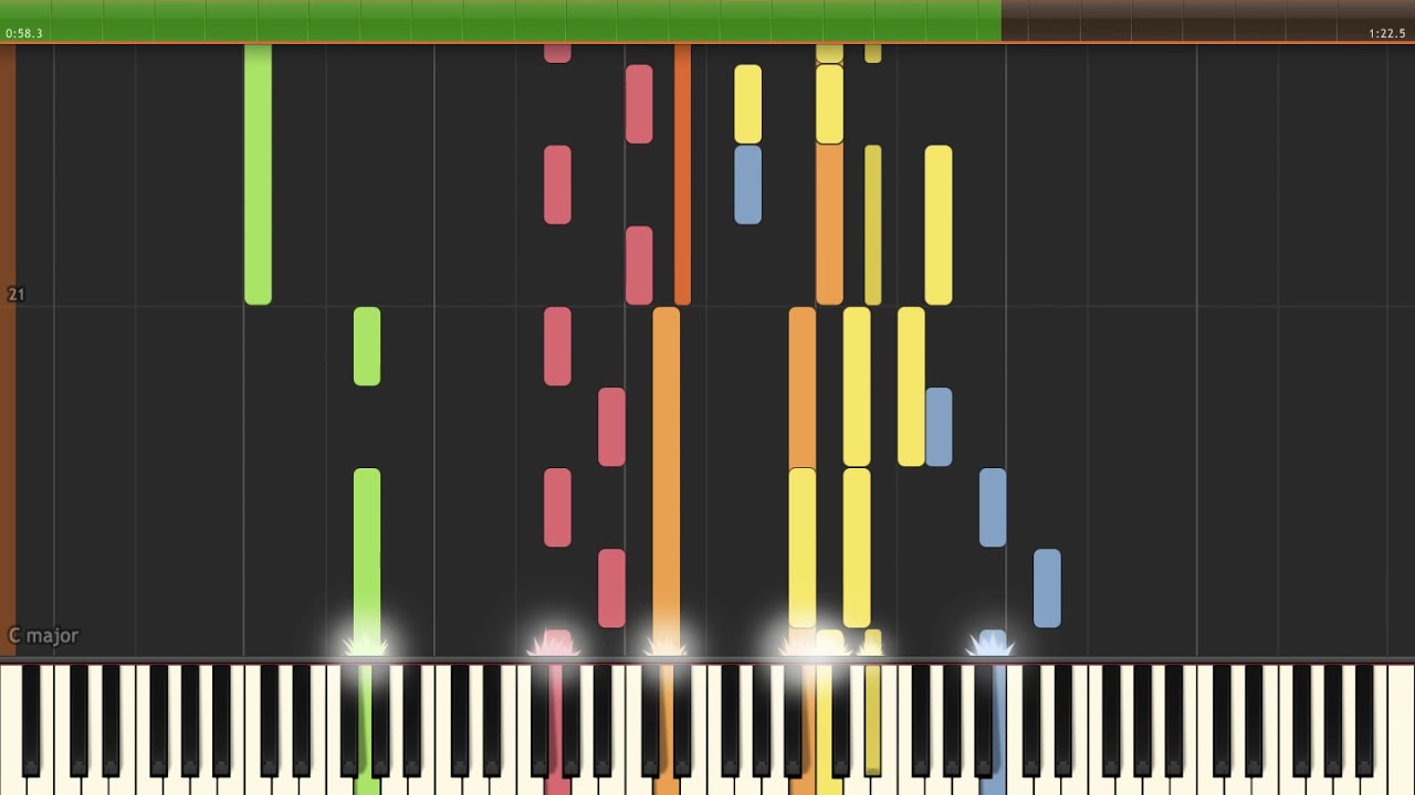 Reminiscence ~ Tragic Memories - Phoenix Wright Ace Attorney Dual Destinies in Synthesia