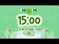 15 Minute Timer With Relaxing Music And Alarm Spring Timer 