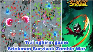 [ Game Mới ] Trải nghiệm game Stickman Survival: Zombie War screenshot 5