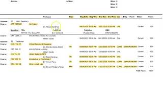 How To Read Your Schedule - 2020-2021