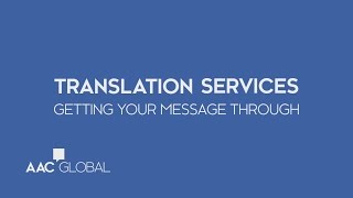 AAC Global | Translation and Localization Services