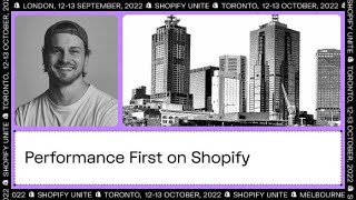 Performance First on Shopify