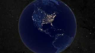 Dünya'nın Uzaydan Gece Görünümü