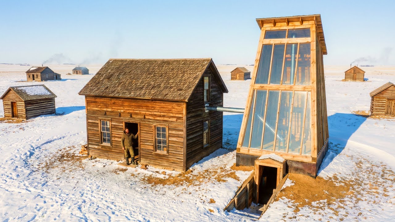His Glass Tower in the Frozen Prairie Made No Sense — Until It Pumped Hot Air Into His Cabin All Day