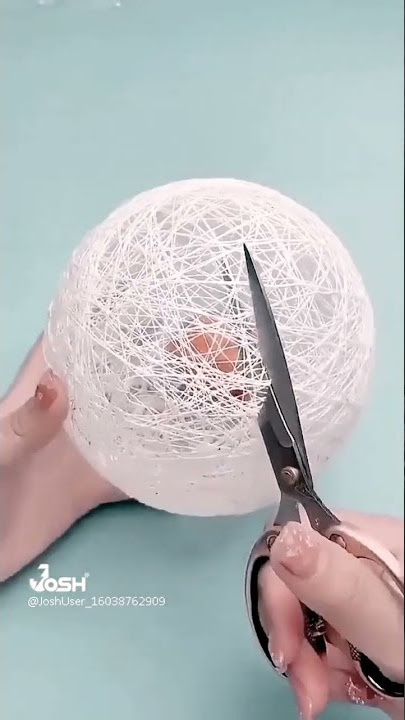 How to make a Lantern with yarn/Amazing DIY idea!!!!/balloon craft idea