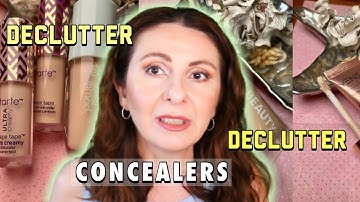 Decluttering My Makeup Collection 2022 Part 2| Concealers and Cream Base Makeup