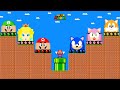 Can mario collect ultimate mario  sonic character switch in super mario bros