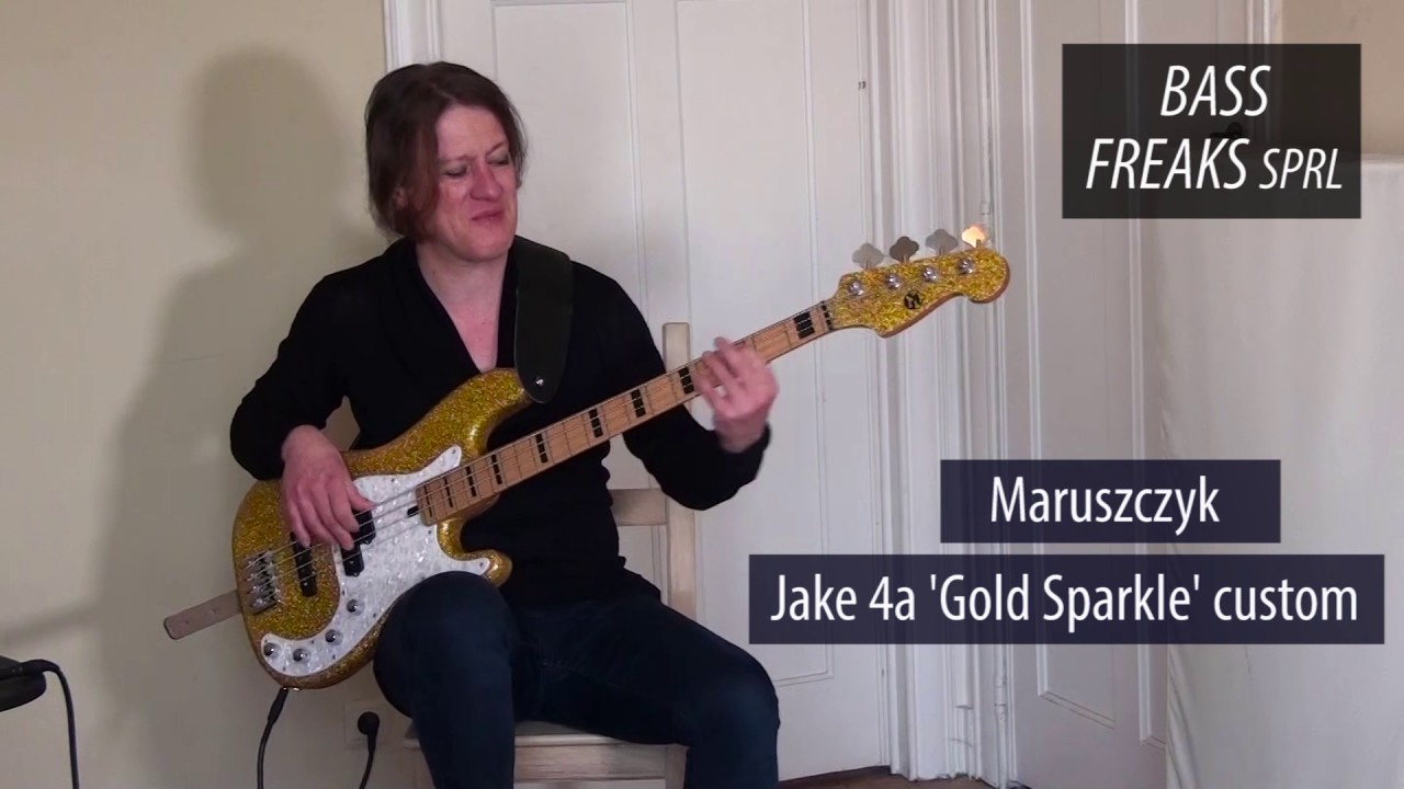 Maruszczyk Jake 4A 'Gold Sparkle' Custom Live Demo - BassFreaks.net