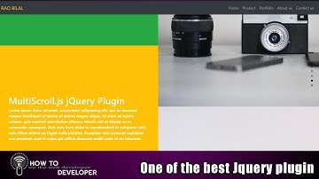 The Best Jquery Plugins For Programmer Part# 03: How to use multiScroll.js plugin | Hindi/Urdu