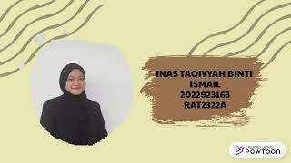 AGR453 (AGRIBUSINESS MARKETING) INDIVIDUAL ASSIGNMENT (INAS TAQIYYAH)