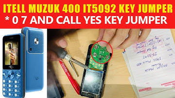 Itel Muzik 400 it5092 kepad * 0 7 & Call Yes Key Not working jumper solution Fixed By#ANJUMREPAIRING