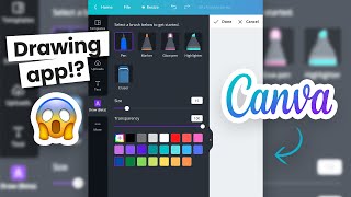 Drawing in Canva!? #shorts screenshot 3