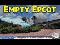 EMPTY Epcot - Relaxing Stroll | Future World - Reopening Week - 4K 60fps |  Walt Disney World