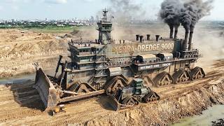 OMG!! Perfect Teamwork! Massive Soft Dirt Landfill Project | Bulldozers & Dump Trucks Working screenshot 4