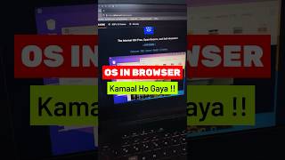 This Operating System Runs in Browser 😳 #shorts