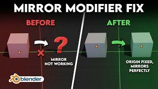 Fix Mirror Modifier not working in Blender