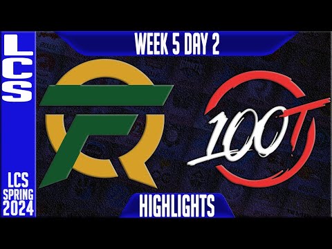FLY vs 100 Highlights | LCS Spring 2024 Week 5 Day 2 | FlyQuest vs 100 Thieves
