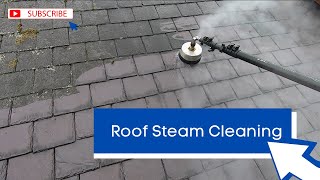 Slate Roof Steam Cleaning | Telescopic Lance Pressure Washing From Tower