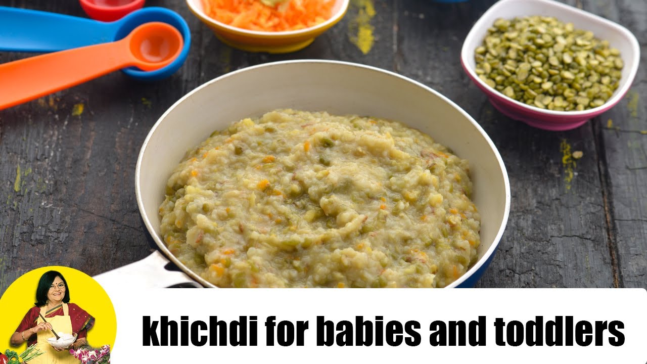 वेजिटेबल खिचड़ी (Vegetable Khichdi 8 to 9 months old baby) by Tarla Dalal